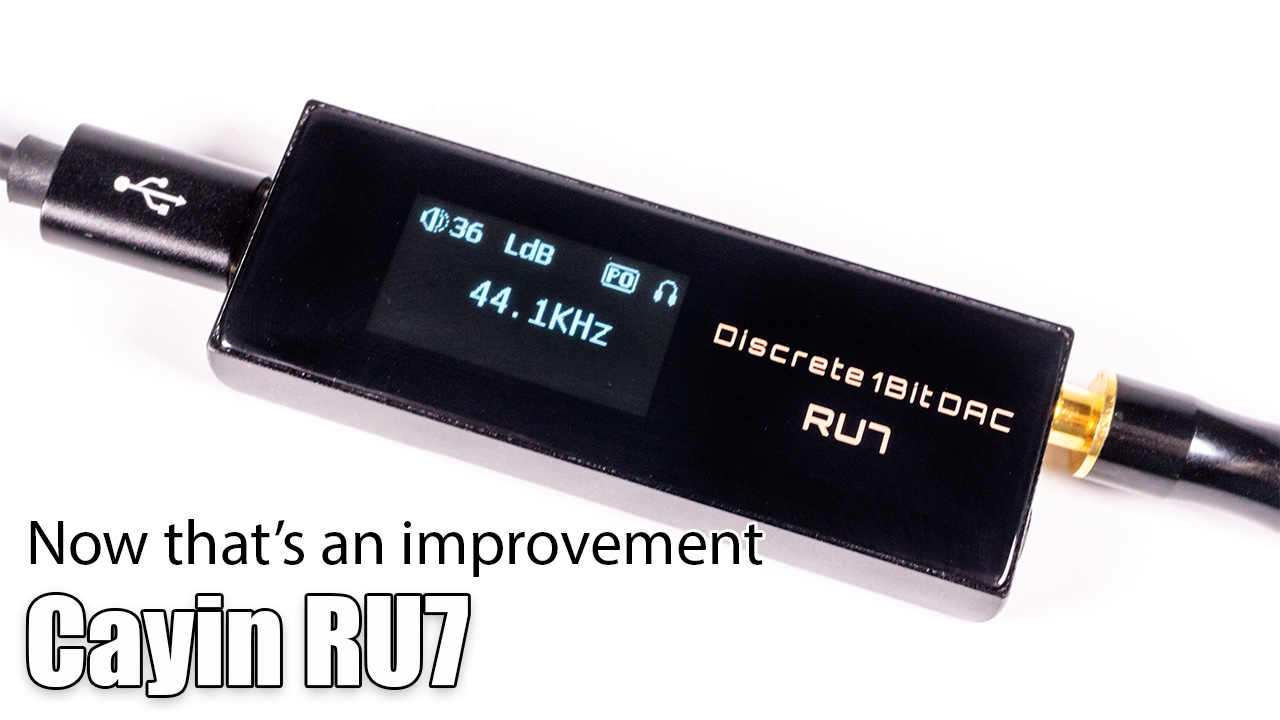 Cayin RU7 discrete portable DAC review Porta Fi